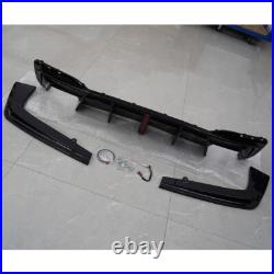 Rear Bumper Diffuser Body Kit For BMW G30 G31 M550i M Sport 2017-23 With LED Light