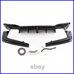 Rear Bumper Diffuser Body Kit For BMW G30 G31 M550i M Sport 2017-23 With LED Light