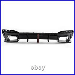 Rear Bumper Diffuser Body Kit For BMW G30 G31 M550i M Sport 2017-23 With LED Light