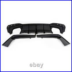 Rear Bumper Diffuser Body Kit For BMW G30 G31 M550i M Sport 2017-23 With LED Light