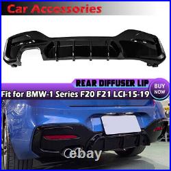 Rear Bumper Diffuser Gloss Black For 2015-2019 BMW 1 Series F20 F21 M Sport UK Q