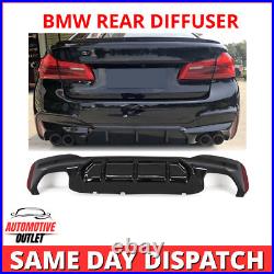Rear Bumper Diffuser Gloss Black For Bmw 5 Series G30 G31 M5 Sport Style 2017+