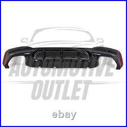 Rear Bumper Diffuser Gloss Black For Bmw 5 Series G30 G31 M5 Sport Style 2017+