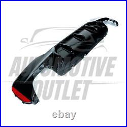 Rear Bumper Diffuser Gloss Black For Bmw 5 Series G30 G31 M5 Sport Style 2017+