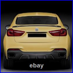 Rear Bumper Diffuser Lip WithSide Winglets For BMW X6 F16 M Sport 14-19 Gloss Blk Rear Bumper Diffuser Lip WithSide Winglets For BMW X6 F16 M Sport 14-19 Gloss Blk
