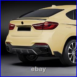 Rear Bumper Diffuser Lip WithSide Winglets For BMW X6 F16 M Sport 14-19 Gloss Blk Rear Bumper Diffuser Lip WithSide Winglets For BMW X6 F16 M Sport 14-19 Gloss Blk