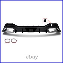 Rear Bumper Diffuser Lip for BMW 8 Series G16 M850i M-Sport 4D 18-23 Gloss Black