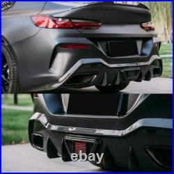Rear Bumper Diffuser Lip for BMW 8 Series G16 M850i M-Sport 4D 18-23 Gloss Black