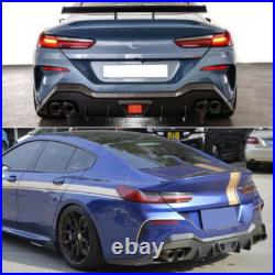 Rear Bumper Diffuser Lip for BMW 8 Series G16 M850i M-Sport 4D 18-23 Gloss Black