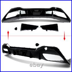 Rear Bumper Diffuser Lip for BMW 8 Series G16 M850i M-Sport 4D 18-23 Gloss Black