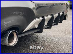 Rear Bumper diffuser For M Sport BMW X1 F48 LCI Performance fins with ribs