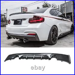 Rear Diffuser For BMW 2 Series F22 F23 M Sport M240i Dual Exhaust CARBON LOOK