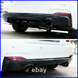 Rear Diffuser For BMW 2 Series F22 F23 M Sport M240i Dual Exhaust CARBON LOOK
