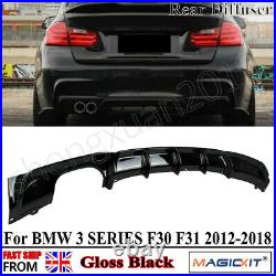 Rear Diffuser For Bmw F30 3 Series M Sport Performance Twin Exhaust Rear Bumper