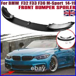Rear Diffuser + Front Bumper Splitter Lip For BMW 4 Series M Sport F32 F33 F36 #