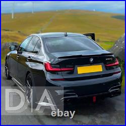 Rear Diffuser Gloss Black With Led Light For Bmw 3 Series G20 G21 M Sport 2018+