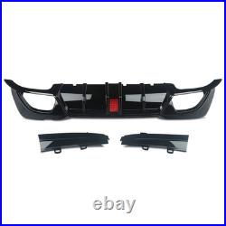 Rear Diffuser Gloss Black With Led Light For Bmw 3 Series G20 G21 M Sport 2018+