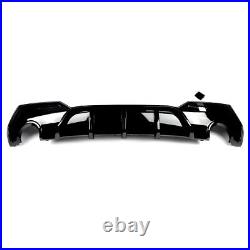 Rear Diffuser Lip Gloss Black Spoiler for BMW 4 Series G22 G23 M Sport 2021-2023