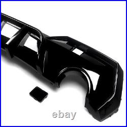 Rear Diffuser Lip Gloss Black Spoiler for BMW 4 Series G22 G23 M Sport 2021-2023