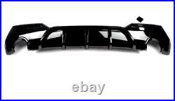 Rear Diffuser Lip Gloss Black Spoiler for BMW 4 Series G22 G23 M Sport 2021-2023