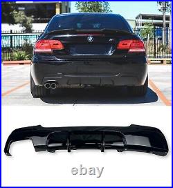 Rear Diffuser Valance Gloss Black For Bmw 3 Series E92 E93 M Sport 2005-2013