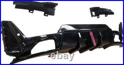 Rear Diffuser With F1 Led Light For Bmw 3 Series G20 G21 M Sport LCI Gloss Black