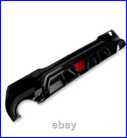 Rear Diffuser With Led Dual Exhausts Gloss Black For Bmw 1 Series F40 M-sport