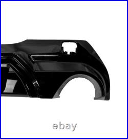 Rear Diffuser With Led Dual Exhausts Gloss Black For Bmw 1 Series F40 M-sport