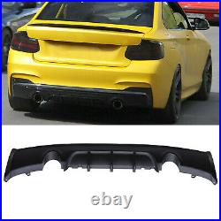 TWIN TAILPIPE M SPORT SPLITTER DIFFUSER VALANCE FOR BMW 2 SERIES M235i F22 F23