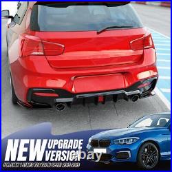 UK STOCK Rear Bumper Diffuser With LED For BMW 1 Series F20 F21 M Sport 2015-2019