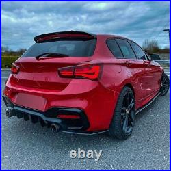 UK STOCK Rear Bumper Diffuser With LED For BMW 1 Series F20 F21 M Sport 2015-2019