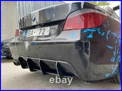 Wide Performance diffuser for BMW E60 E61 M Sport Rear Bumper with ribs/ fins